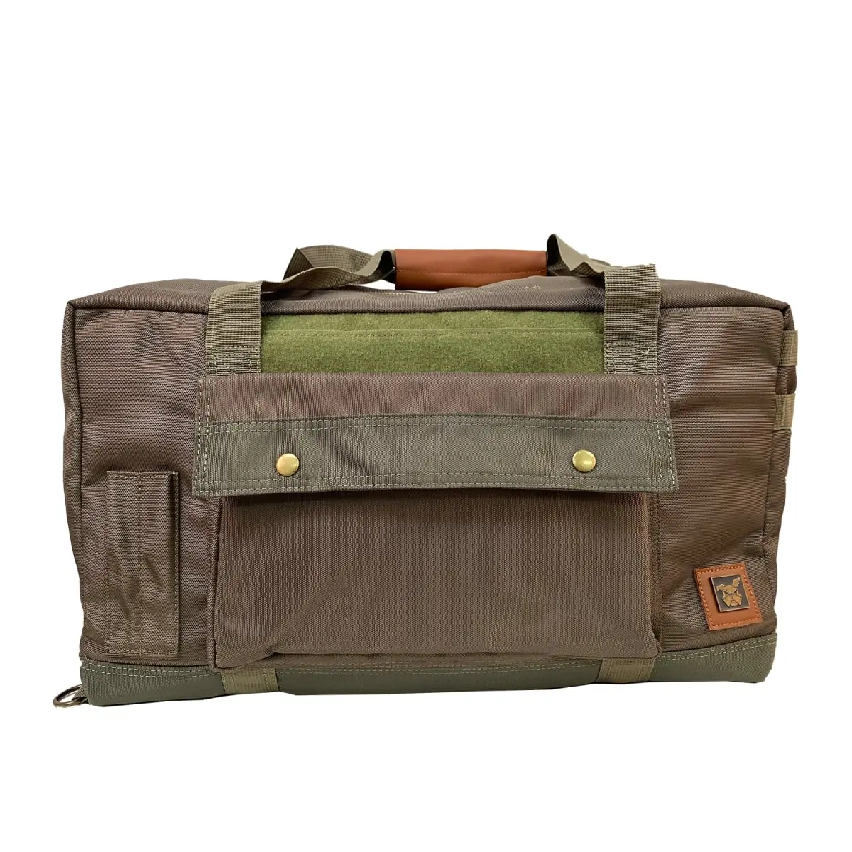Damndog DD021SWAMP Extra Large Ballistic Nylon Tanker Bag, Swamp Green, 20 x 10 x 10.75 in, Water Resistant Velcro-Closure, Men's Travel Gear for Adults, Weekend Trips, Hook-And-Loop, Fashion