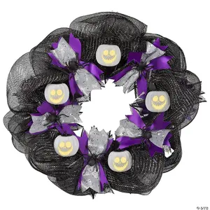 22" Nightmare Before Christmas Musical Lighted Wreath