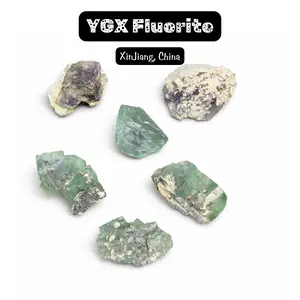 ONE Small YGX Fluorite Specimen - XinJiang, China - Natural Fluorite Cluster - Mini