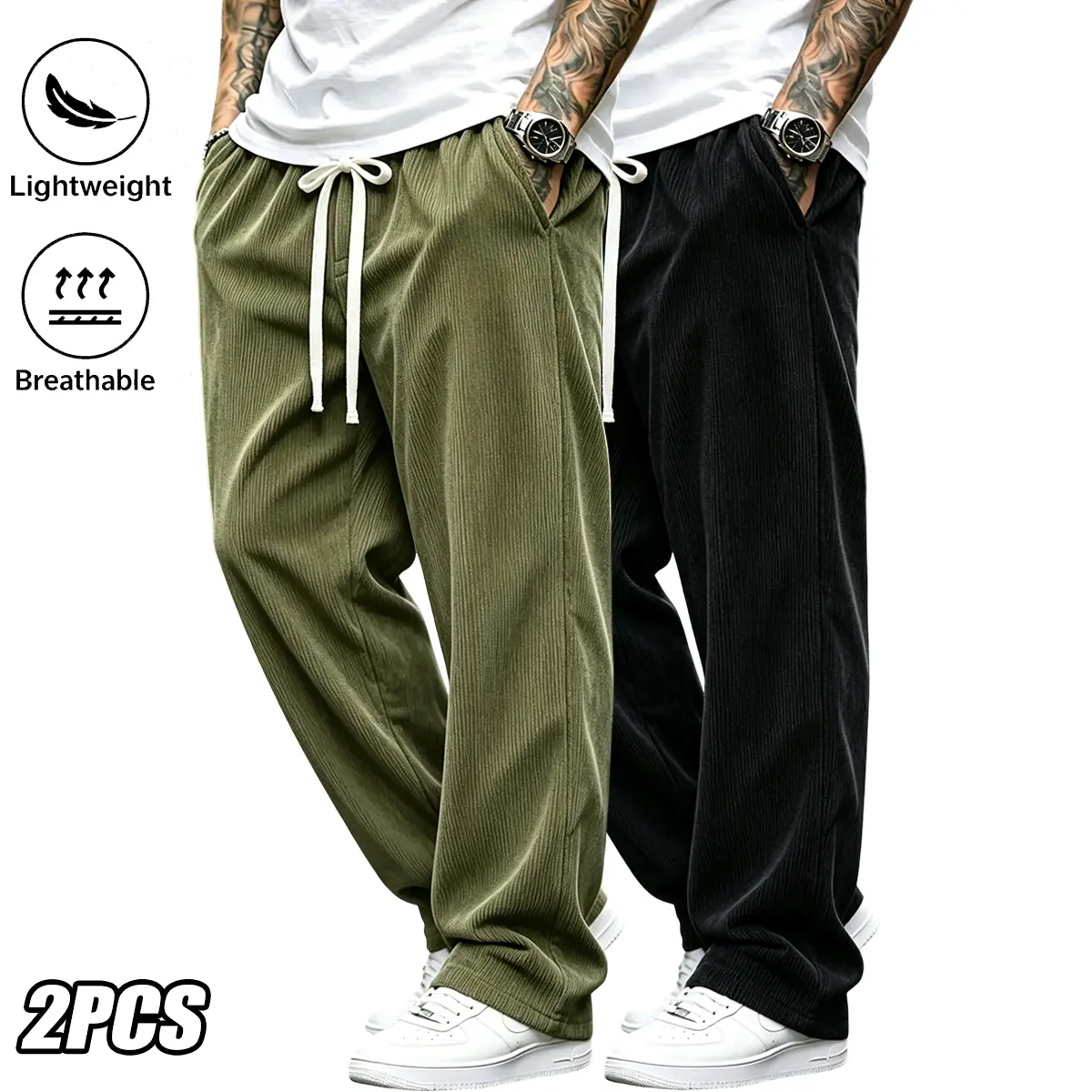 Army green + black