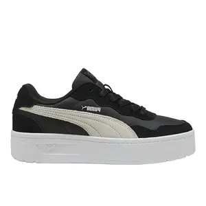 PUMA Womens Court Lally Skye Lace Up Sneakers Shoes Casual - Black