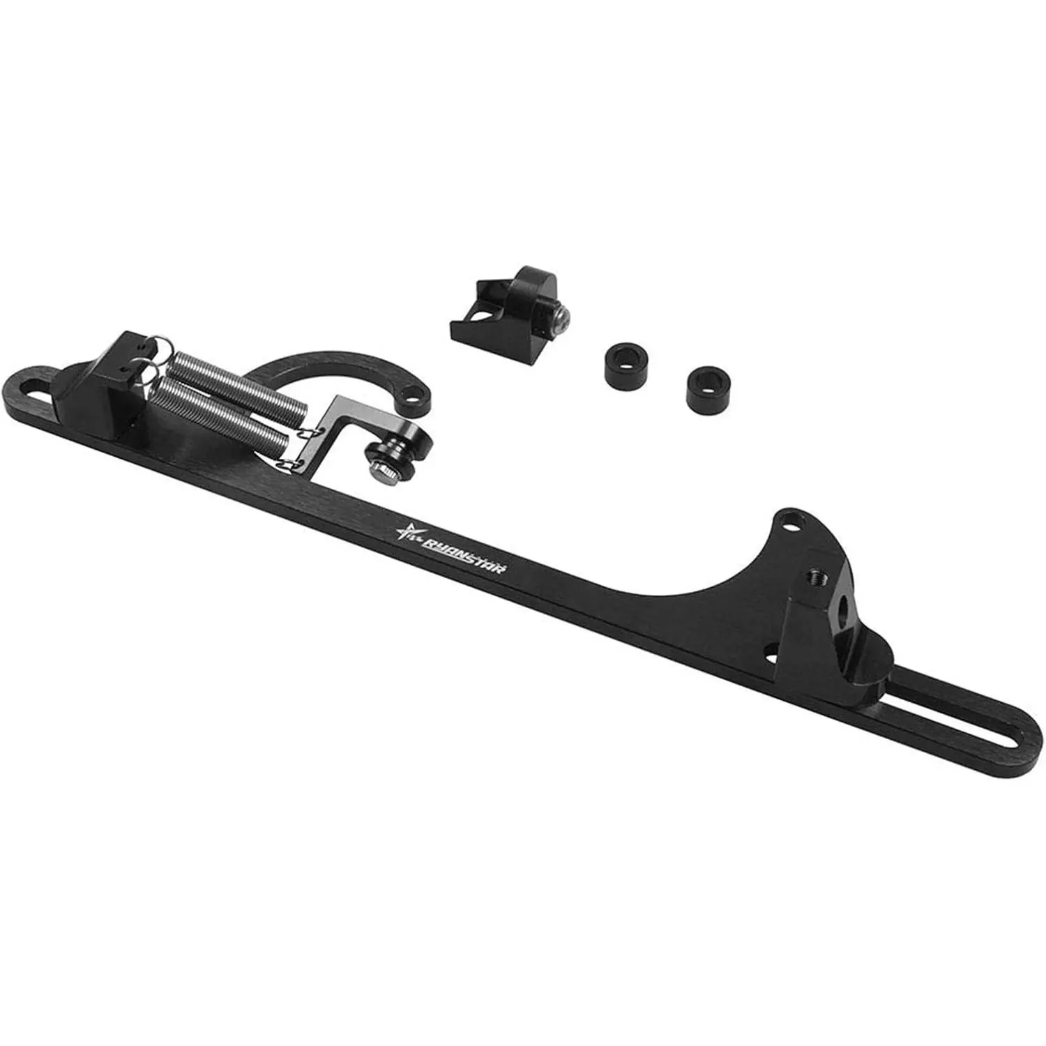 Ryanstar Billet Adjustable Aluminum Black Throttle Cable Bracket for 4150, 4160 Series Motorcycle Cables & Tubes