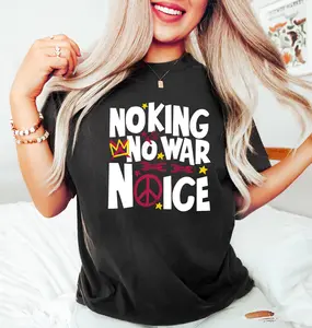 No King Comfort Colors Shirt, Protest T-shirt, Resistance Movement Graphic Tee, Unisex Cotton Graphic Tee