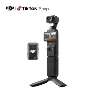 DJI Osmo Pocket 3 Creator Combo, 1'' CMOS, 4K Resolution/120fps Vlog Camera, 3-Axis Stabilization, Face/Object Tracking, Mic Included for Clear Sound, Digital Camera for YouTube