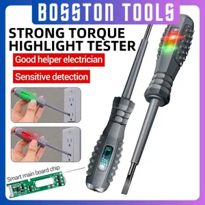 Multifunctional Electric Test Pen, 2 Counts Smart Mainboard Chip Electric Test Pen, Battery Required Durable ABS Resin Material Test Pen, Car Circuit Tester