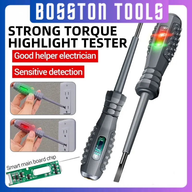 Multifunctional Electric Test Pen, 2 Counts Smart Mainboard Chip Electric Test Pen, Battery Required Durable ABS Resin Material Test Pen, Car Circuit Tester, Automotive Circuit Tester