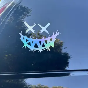 Evil Smiley Face - DECAL long lasting durable