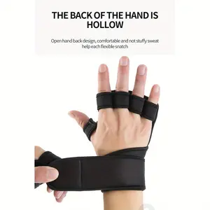 Fitness Workout Gloves, a pair of ventilated and breathable gloves. Ideal for cycling, pull-ups, deadlifts, cross-training, weightlifting, and more. Features full-palm protection for enhanced safety and durability during intense workouts.