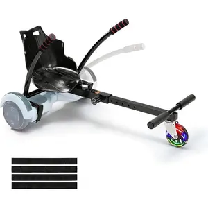 VEVOR Hoverboard Seat Attachment, Adjustable Frame, 220 LBS Capacity, Fits 6.5 8 8.5 10 Hoverboards, Go Kart Accessory for Kids Adults
