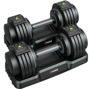 5 in 1 Adjustable Dumbbell 55LB Set of 2