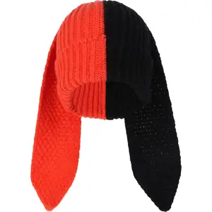 Bunny Beanie Hats for Women Cute Rabbit Beanie Crochet Hats Winter Cap Warm Skull Cap Outdoor Ski Slouchy