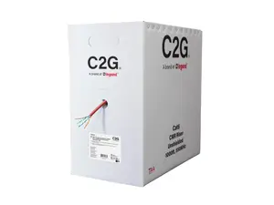 C2G 1000ft TAA Compliant Cat6 Bulk Unshielded Ethernet Network Cable - Red C2G56036