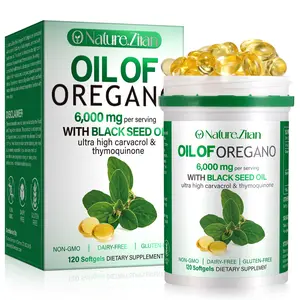 O NATURE .ZIRAN Oil of Oregano Softgels, 300 Count | 2 in 1 Formulated with Black Seed Oil, 4X Strength Carvacrol & Thymoquinone