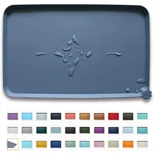 Waterproof Pet Feeding Mats with High Lips - Multiple Size and Colors for Dogs, Cats & Others-G