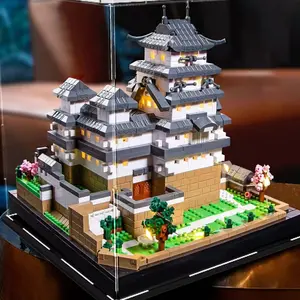 Himeji Castle Building Block Model Kit, World Heritage Heron Castle Replication, Birthday Gift for Architecture Enthusiasts