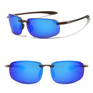 Unisex Polarized Rimless Sunglasses, UV400 Protection, Lightweight for Driving, Travel, Fishing, Cycling & Outdoor Adventures Stylish 2026 Trend