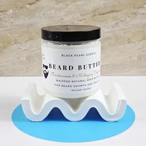 All-Natural Beard Butter with Shea & Argan Oil for Softening Coarse Beards Hydrating Dry Skin