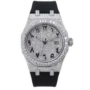 Black Strap vvs moissanite Dials tester certified