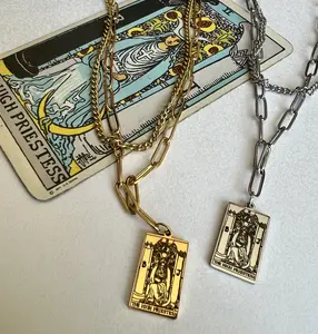 High Priestess Tarot Necklace