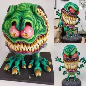 Halloween Large Mouth Monster Resin Decoration Figurine, Home Decor Design, Alien Ornament, Cross-Border Halloween Gift Idea