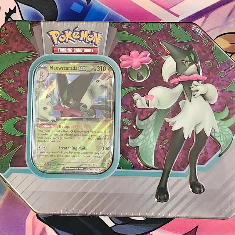 Pokemon TCG Paldea Partners Quaquaval EX Tin - TikTok Shop