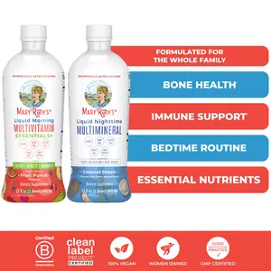 MaryRuth's AM to PM Multivitamin + Multimineral Bundle - Liquid Morning Multivitamin Essentials+ & Liquid Nighttime Multimineral
