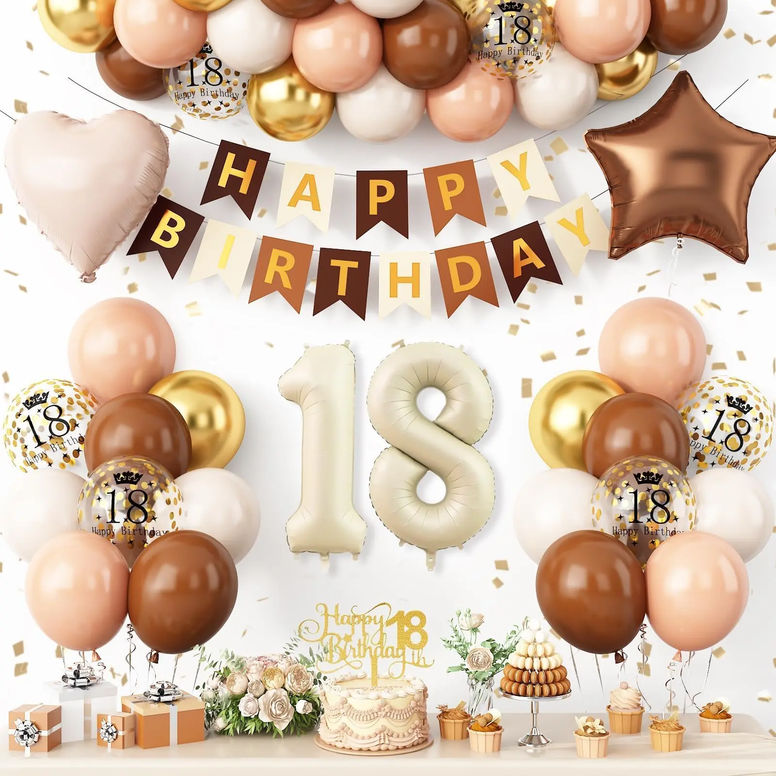 18th Sand White Brown