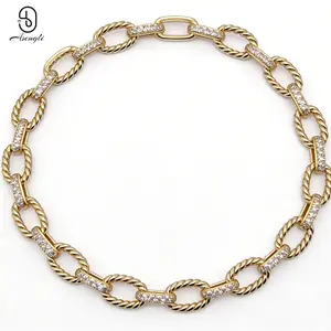 Asengli High-End Vintage Bracelet, Adjustable Design, 18K Gold Plated, Inlaid with Cubic Zirconia, Suitable for Parties and Everyday Wear, Stylish and Exquisite, an Ideal Birthday Gift