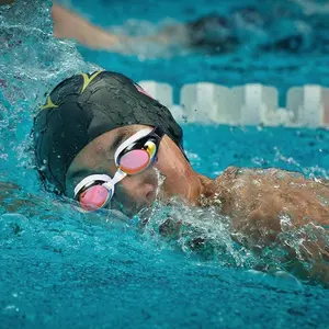 Adult Swimming Goggles, Electroplated High Definition Waterproof Anti-Fog Swim Glasses, Outdoor Swimming Sports Kayaking Diving Eyewear