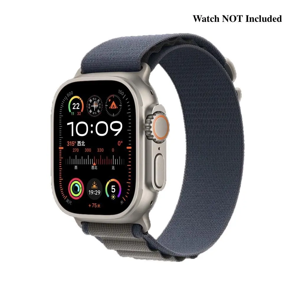 【Live Exclusive】Nylon Strap Compatible with Apple Watch 49mm 46mm 45mm 44mm  for Men Women Nylon Solo Loop Replacement Strap for Watch Ultra 2/Ultra Watch Series 10 9 8 7 6 5 4 3 SE Wearable Accessories Adjustable Fit Durable, Seamless, C-Hook