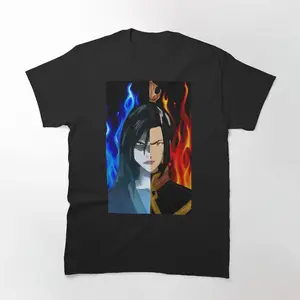 Azula Fire Princess - Fire Lord Azula Split T-Shirt | Dynamic and Powerful Design Featuring Azula from Avatar: The Last Airbender