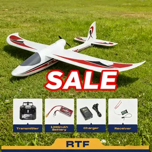 FMS 1280mm Easy Trainer RTF RC Airplane with 1300mAh Battery Transmitter Charger Receiver for Beginners（RTF = plane, remote, battery, battery charger）