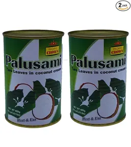 FIJI'S Palusami (Pack Of 2 x 400g Can) A Taro Leaves in Coconut Cream, Delicious Tasty Meals - Heat & Eat Imported from Fiji