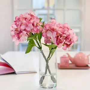 13" Tall Real Touch Hydrangeas Arrangement