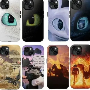 "How to Train Your Dragon" Pattern Phone Case Compatible with iPhone 11, 12, 13, 14, 15, 16, 17 & Samsung S22 S23 S24 S25 S26 – check our available sizes