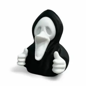 Spooky Scream Duck Gift Accessory Masks - 3D Printed PLA Hard Plastic, 2.5" Tall, Perfect for Halloween and Horror Fans