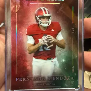 2026 Wild Card Matte Metal Fernando Mendoza Rookie 1/1 Exclusive Collectible Item Unique Memorabilia