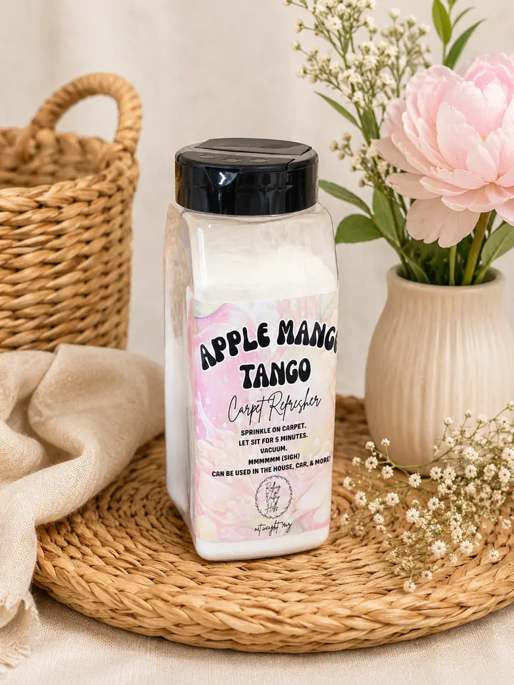 Scented Household Carpet Cleaner Powder - Handmade Odor-Eliminating Carpet Powder for Home Living Rooms, Vehicles, Spring Cleaning, Floral Fragrance