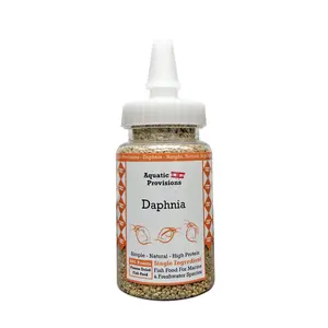 Daphnia Fish Food - Freeze Dried Single Ingredient Feed - High Protein - For Bettas and All Freshwater Community Aquarium Fish and Marine Fish