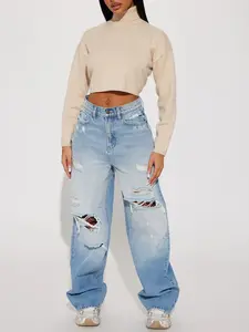 On Trend 90's Baggy Jeans - Light Wash