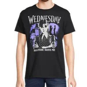 Men's Wednesday Solitude Suits Me Graphic Tee T-Shirt