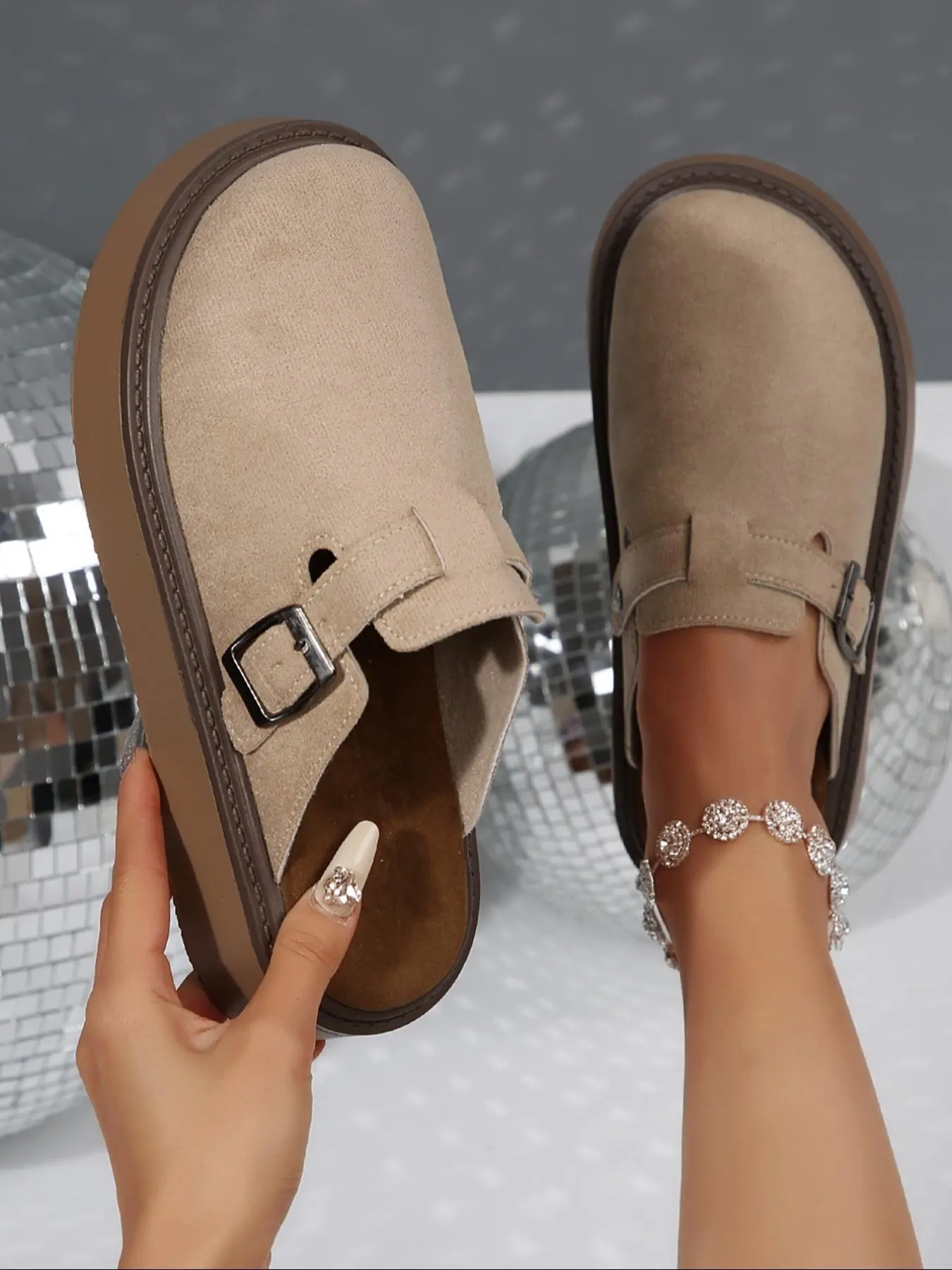 Women's Fashionable Solid Color Summer Slides, Sliders Shoes, Casual Slipper Shoes, Casual Comfortable Flat Sandals for Indoor Outdoor Wear, All-match Commuter Shoes for Daily Wear, Indoor Slippers, Indoor Footwear, Indoor Home Footwear