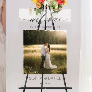 Custom Wedding Sign, Photo Wedding Sign, Wedding Welcome Sign