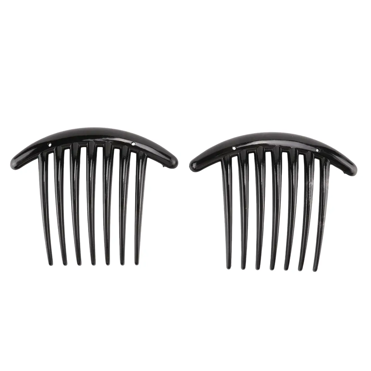 100% New Female Adult 2-Piece Plastic French Hair Comb Clips, Fashion Practical Car Interior Decoration Accessories for Parties, Party, French Comb Hair Clips