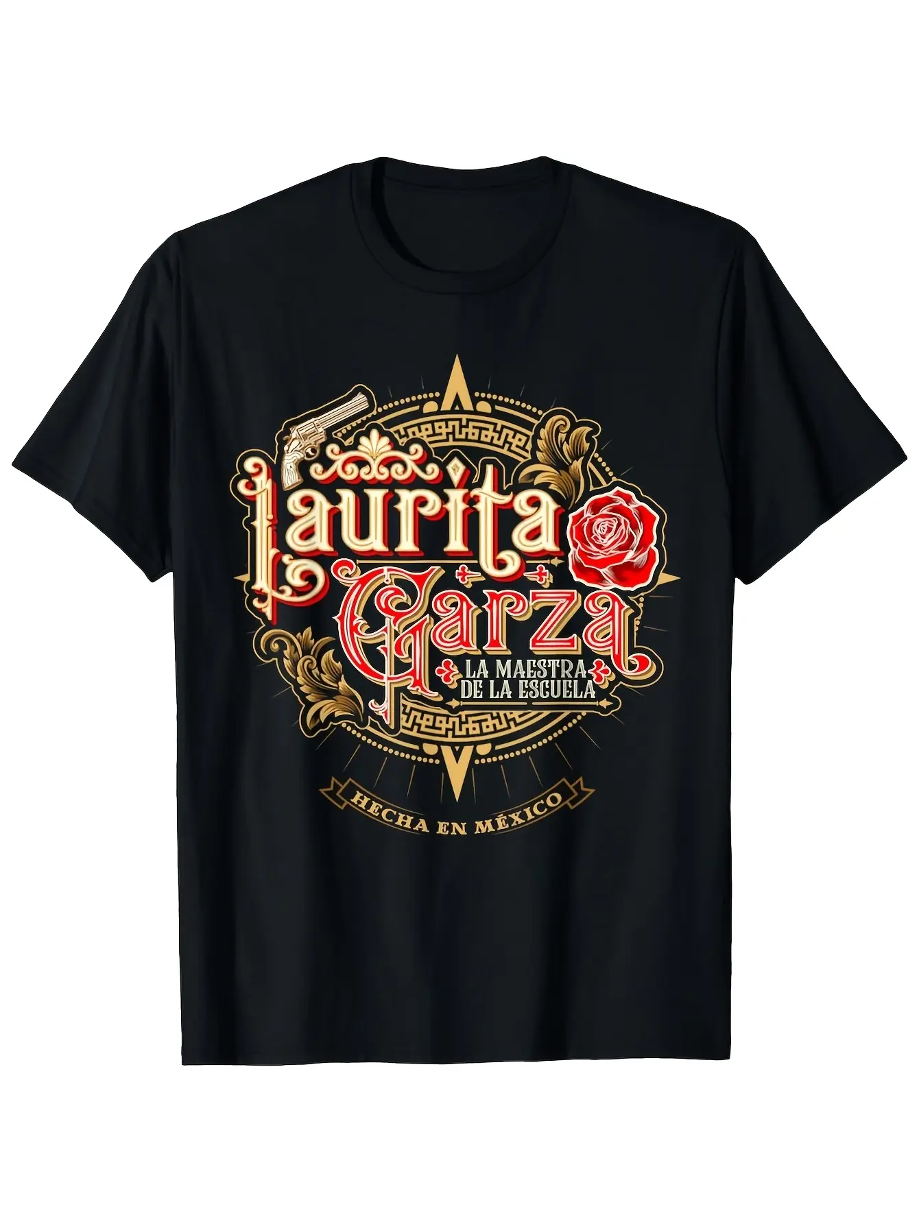 Laurita Garza'S Mexican Folk Songs (Mexican Corrid unisex soft cotton short sleeve t shirt, vintage graphic casual tee for men women teens, perfect birthday holiday gift for camping travel gym daily street casual wear