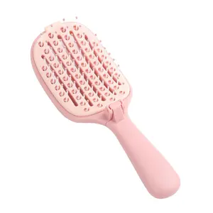 Foldable Self-Cleaning Comb with Hollow Design for Volumizing and Smoothing