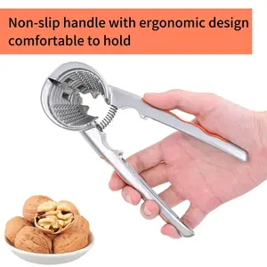 Nut Cracker with Non-Slip Handle, All-Purpose Nuts Tool, Walnut Clamp, Pecan Clip, Hazelnut Gripper, Kitchen Essential, Kitchen Utensils Gadgets, Kitchen Gadgets, Kitchenware