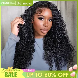 13x6 Drawstring Glueless Curly Wig Human Hair Pre-Everything Ear To Ear Natural Hairline Full Lace Frontal Wig