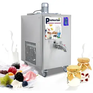 Kolice Commercial BIG cylinder 36L Pasteurizer with Cooling Function, Blending Mixing Function, Automatic Refrigerated Pasteurization Machine for Milk, Juice, Beer, Ice Cream Mix, Sauce