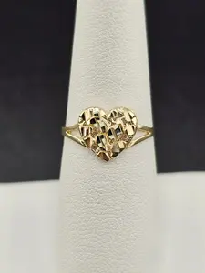 14K Gold Ring - Heart Nugget